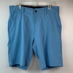TRUNKS quick dry nylon, stretch 4 pocket walking / beach board shorts EUC